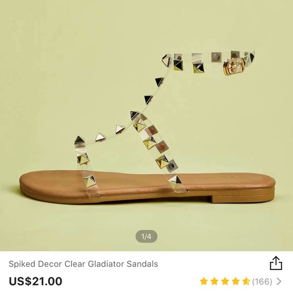 shein clear sandals